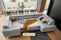 Leicester U Shaped Sofa bed with Storage S61