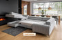 Leicester U Shaped Sofa bed with Storage M84