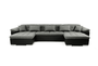Ex Display U Shape Dover  corner sofa bed with storage