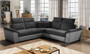 ComfortLuxe Corner Sofa Bed with Storage M97/M84