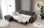 Croydon Corner Sofa Bed with Storage N05