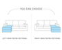 FlexiScape U Shaped Sofa Bed with Storage B03/S33