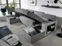 FlexiScape U Shaped Sofa Bed with Storage B03/S33