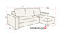 CushionDreams  Corner Sofa Bed with Storage S16/S16