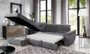 CushionComfort Corner Sofa Bed with Storage M77
