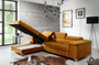 CozyCloud Corner Sofa Bed with Storage M48