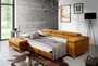 CozyCloud Corner Sofa Bed with Storage M48
