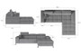 CozyCloud Corner Sofa Bed with Storage M48