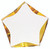 Clear Acrylic Star Award with Yellow Accents 184