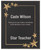 Black Plaque with Black Acrylic Backdrop with Gold Stars 299