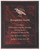 Red Marble Plaque with Red Acrylic Backdrop 322