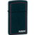 Zippo® Slim® Logo Black Matte Lighter with Red Border