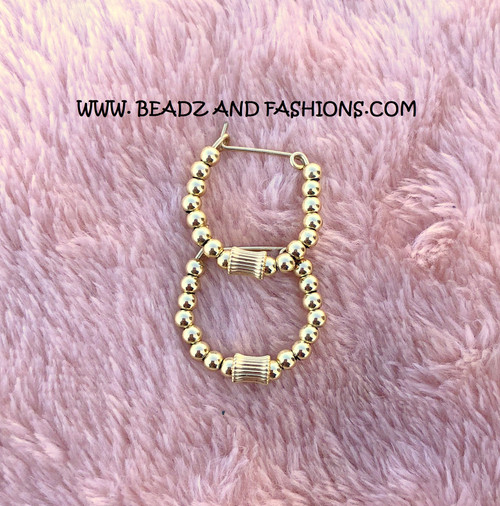 14k All gold XS tunnel earrings kids