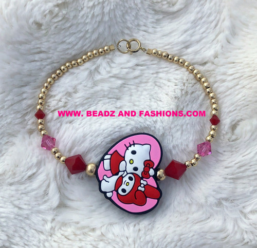 14k gold KITTY bracelet #1