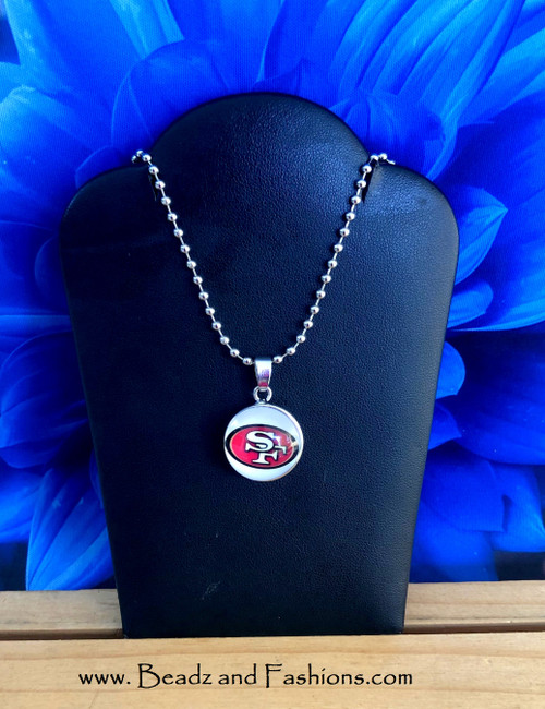 49ers snap charm necklace