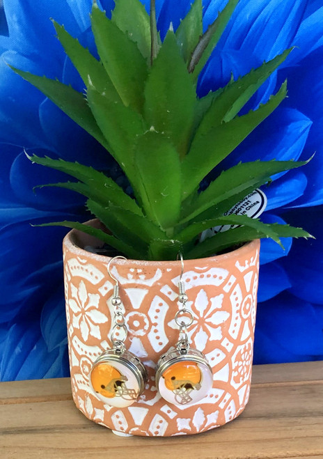 Browns snap charm earrings