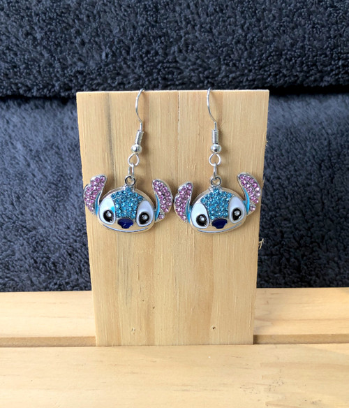 Lilo bling silver earrings