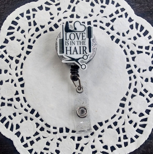 Love is in the hair badge reel