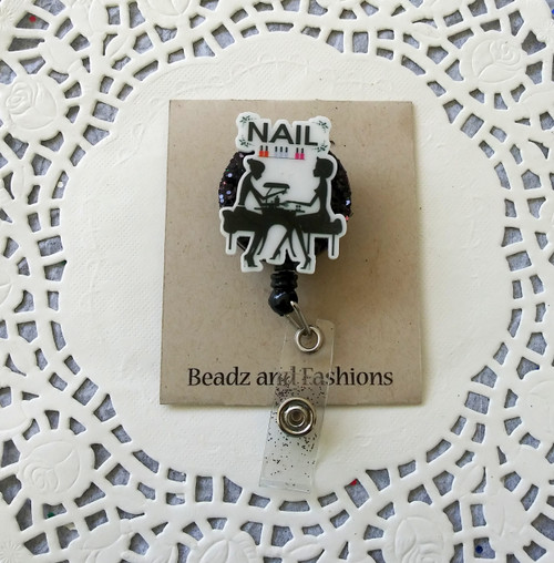 Nail Tech badge reel