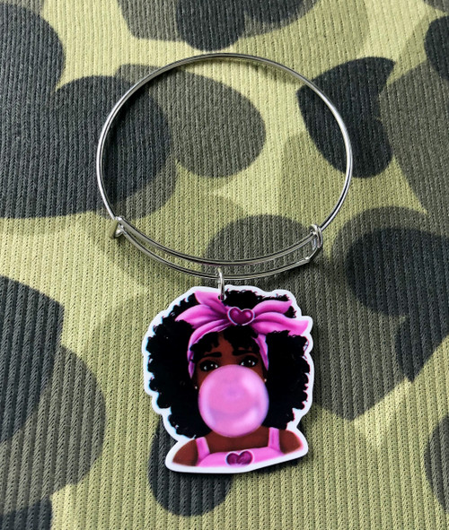 Bubblegum girl charm bracelet