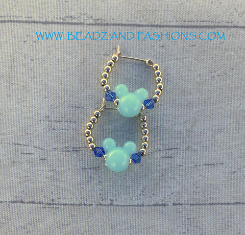 14k gold XS September mouse earrings