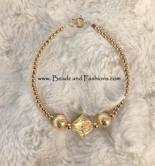 14k All gold shell hogan bracelet