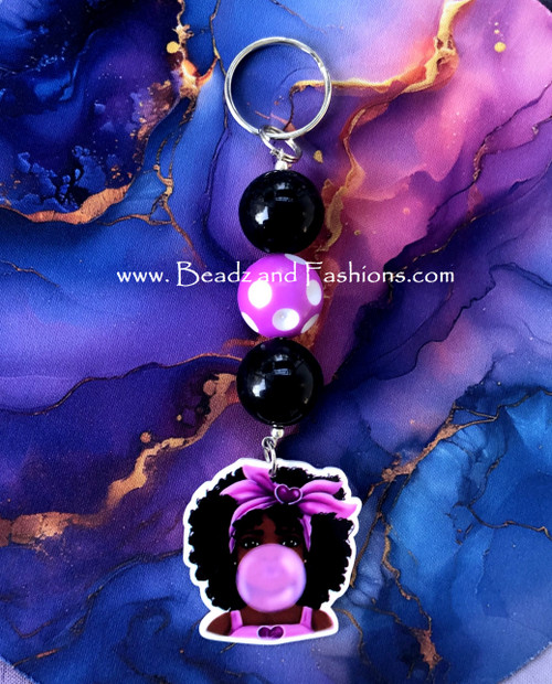 Bubblegum Girl Keychain #1