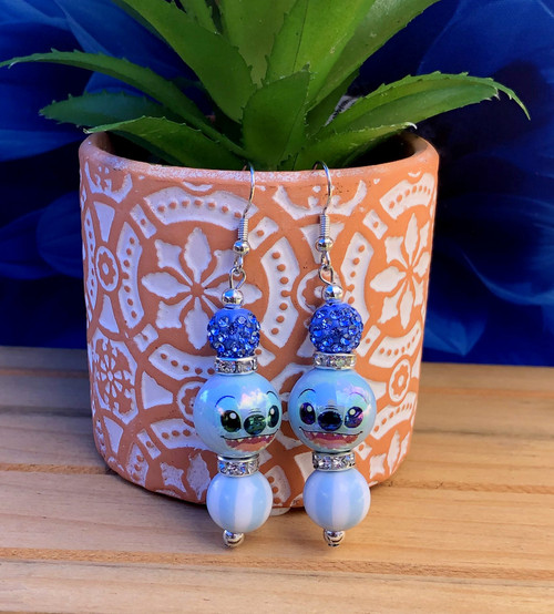 Lilo blue earrings #4