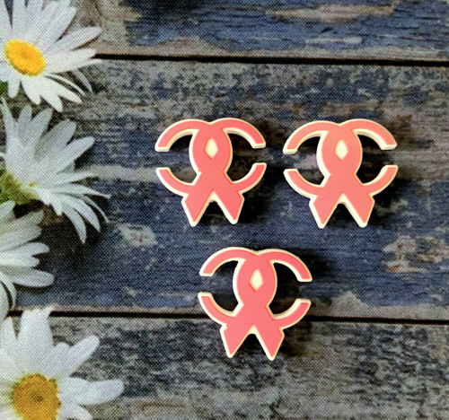 Breast cancer silicone bead #7