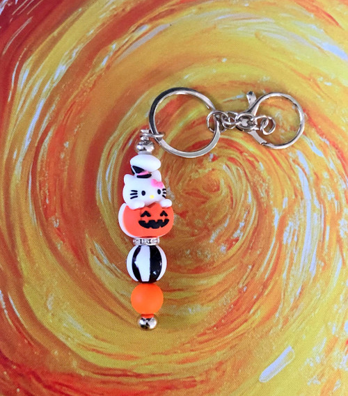 Halloween Kitty Keychain #9
