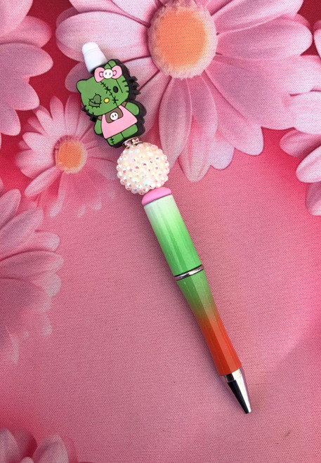 Halloween kitty Mummy Beadable pen #4