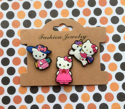 3pc Kitty Croc shoe charm #6