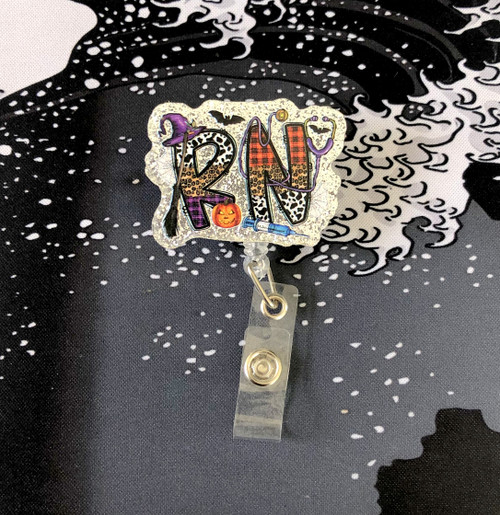Halloween RN planar badge reel #1