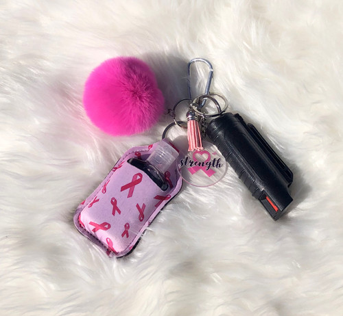 Breast Cancer SANITIZER Keychain #10