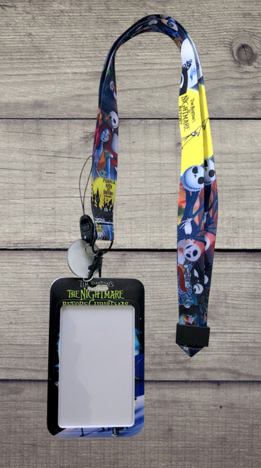 Halloween night before xmas lanyard keychain