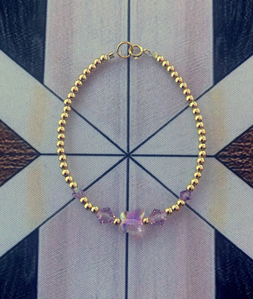 14k gold June BUTTERFLY  bracelet