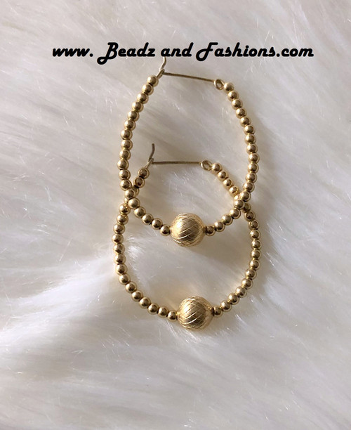 14k All gold LARGE precision earrings