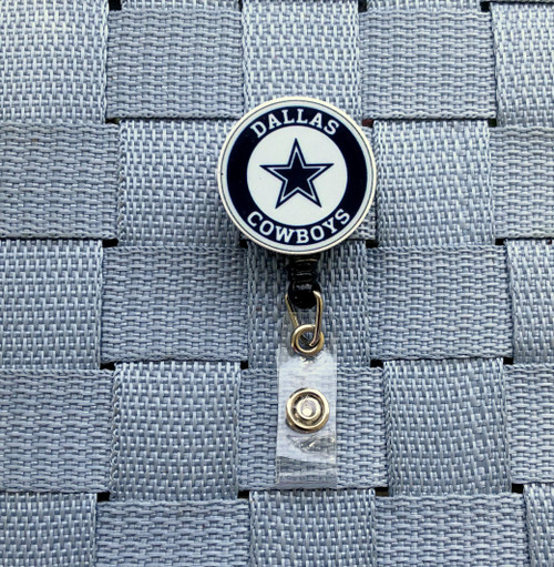 Cowboys round planar badge reel #3