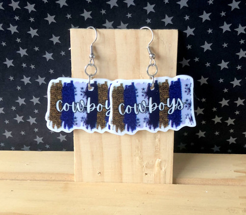 Cowboys COLLAGE planar earrings #1