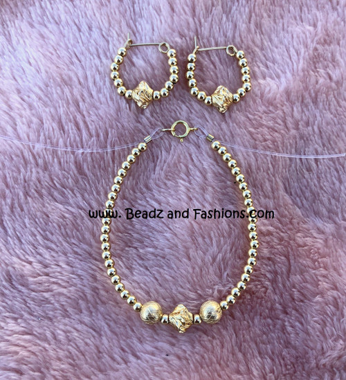 14k All gold 2pc Nugget & precision set #1 kids