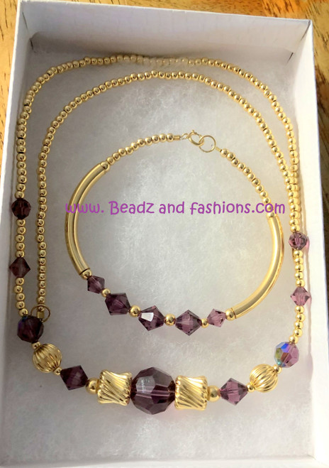 14k Gold 2pc ANY COLOR Tunnel set #10