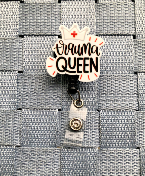 Trauma Queen  planar badge reel
