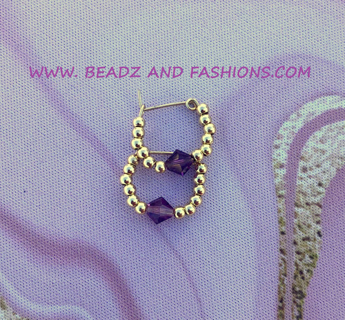 14k gold ANY SIZE FEBRUARY earrings