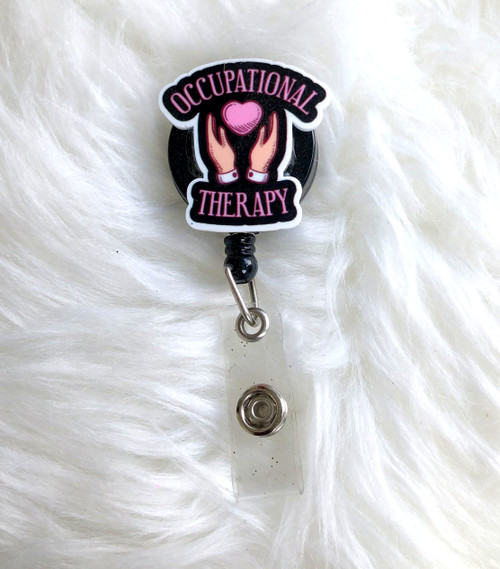 Occupational therapy planar badge reel
