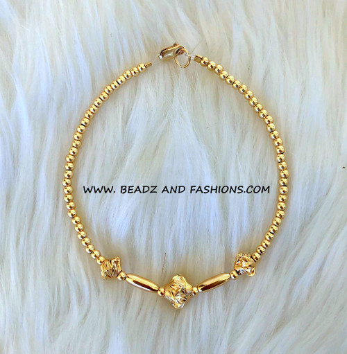 14k gold nugget bracelet #2A.