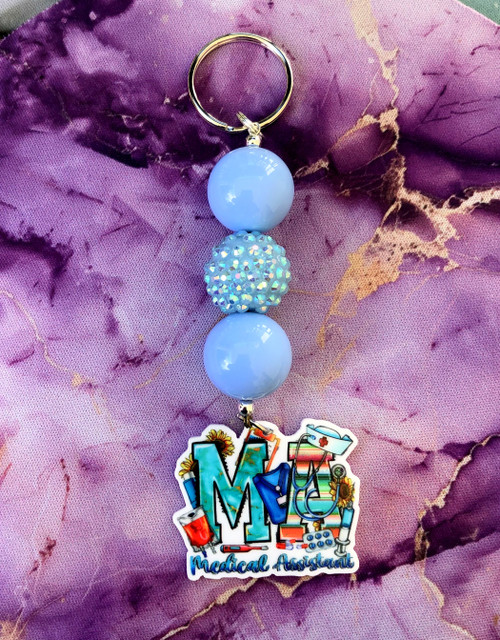 Medical Assistant Ball Keychain #2