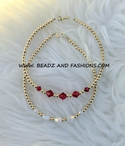 14k Gold 2PC stack SET bracelet #2