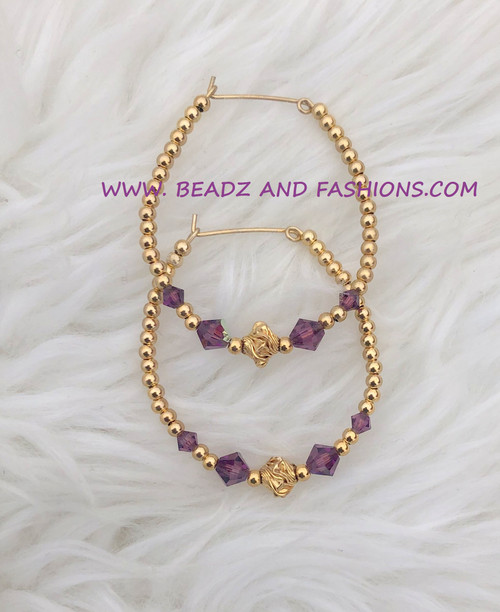 14k Gold ANY COLOR XL Nugget earrings #1