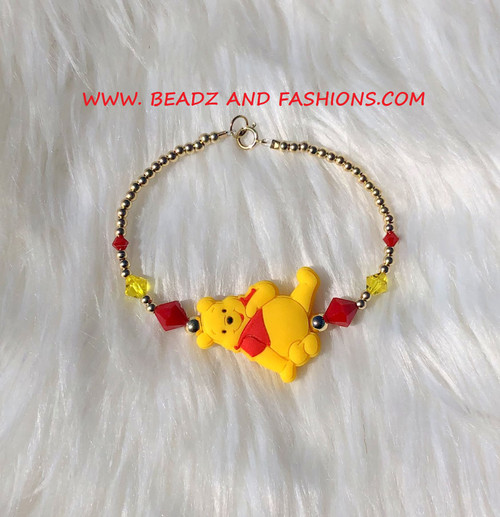 14k gold POOH bracelet #1