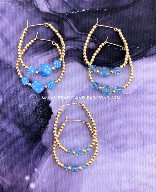 14k gold ANY STYLE LARGE March earrings